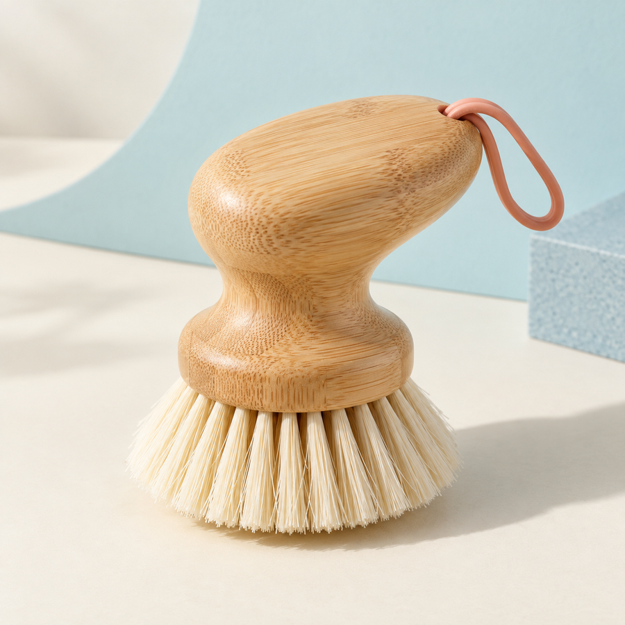 SinkSide Bamboo Dish Brush — Hero view